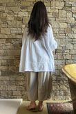 Suri Cushion Cotton Artist Smock White 